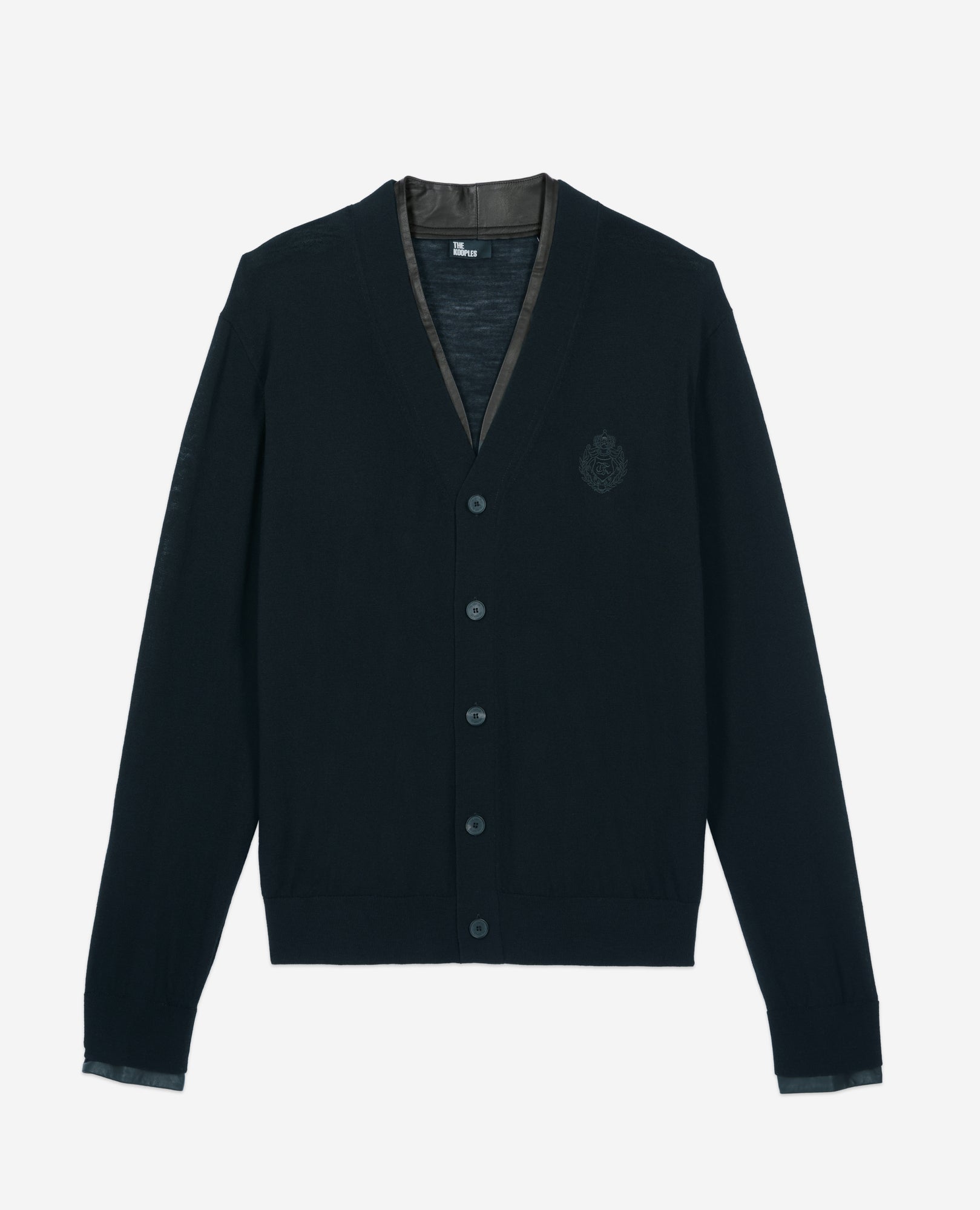 Merino Wool Cardigan | Men | Black