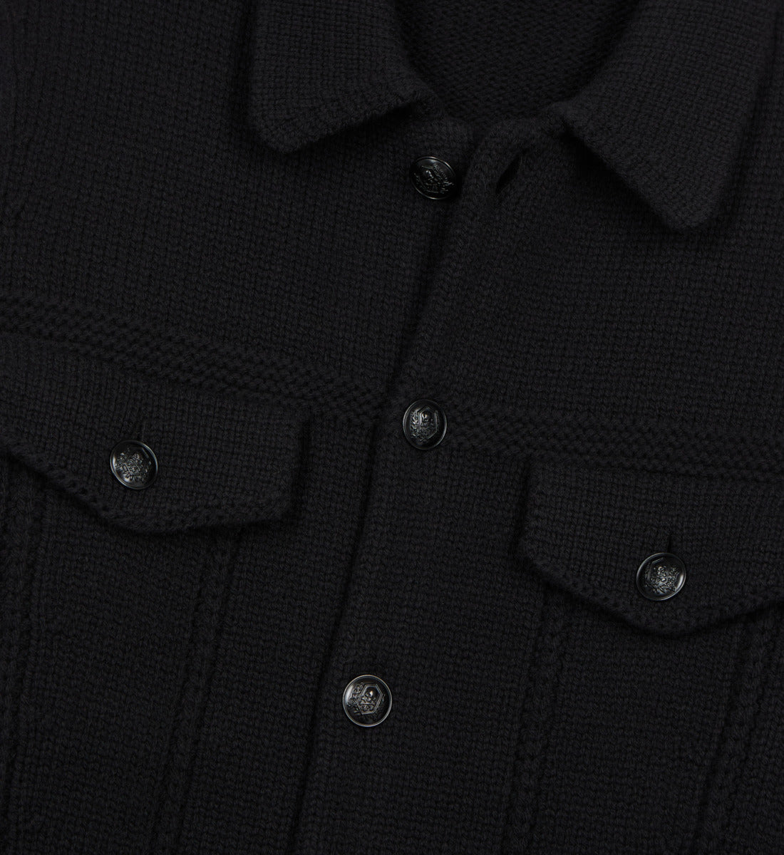 Wool Cardigan | Men | Black