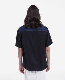 Chic And Shirt With Short Sleeves | Men | Black Blue