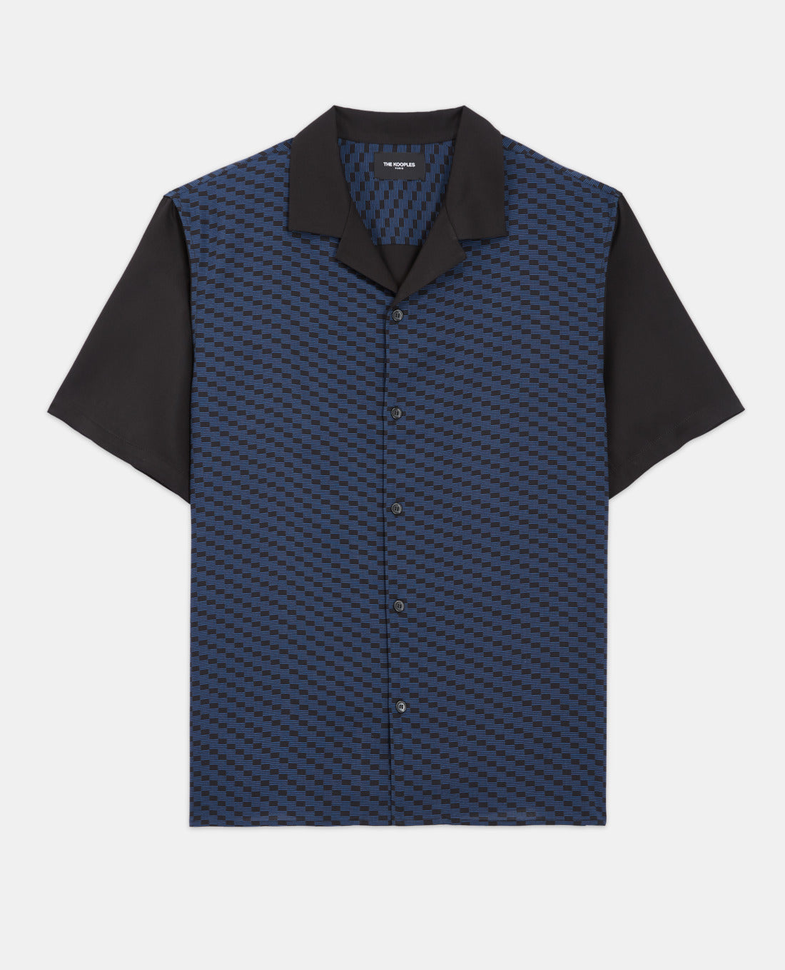 Chic And Shirt With Short Sleeves | Men | Black Blue