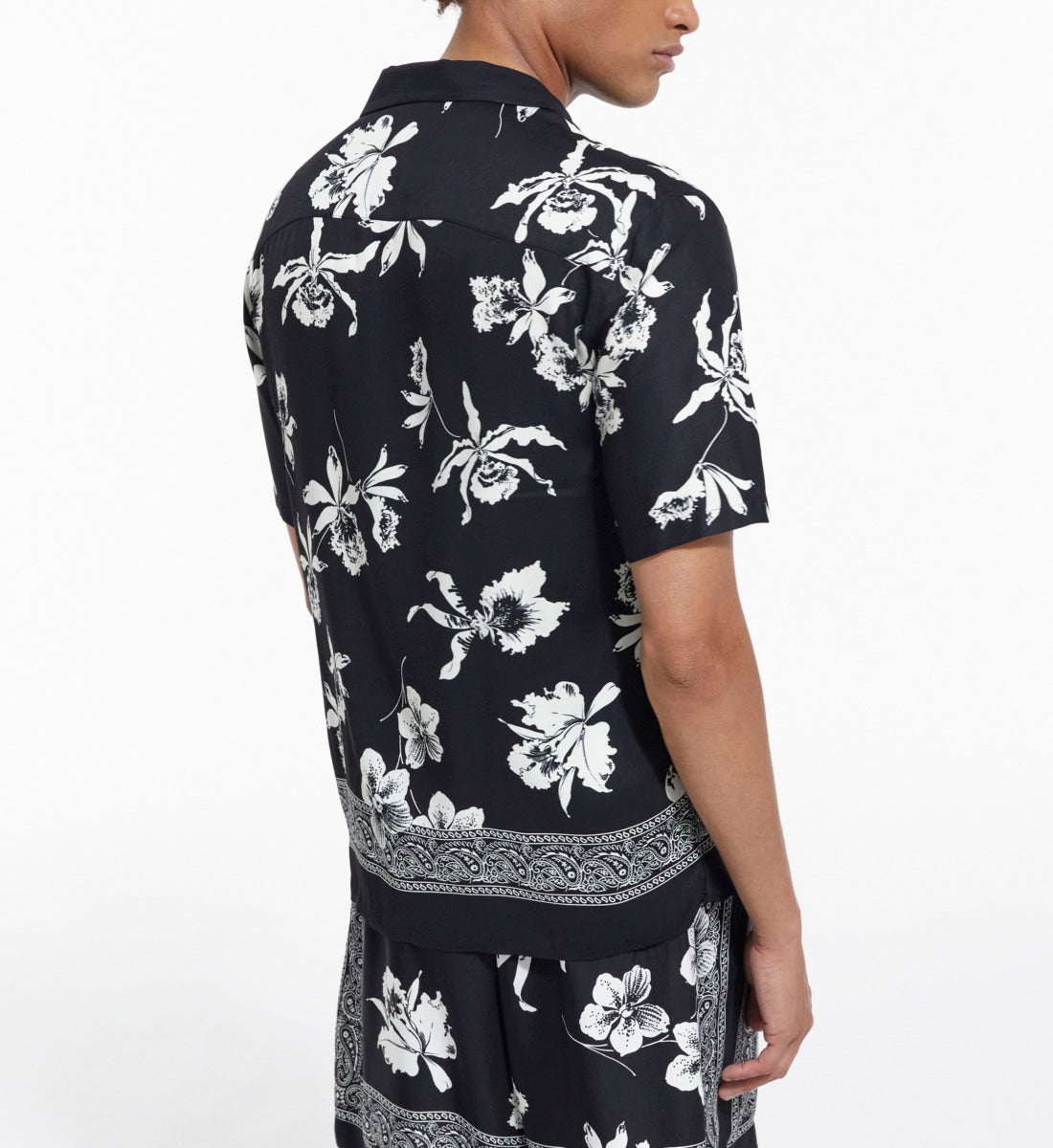 Printed Shirt | Men | Black x White