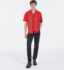 Shirt With Shark Collar | Men | Red x Black x White