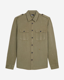 Lyocell And Linen Shirt | Men | Khaki