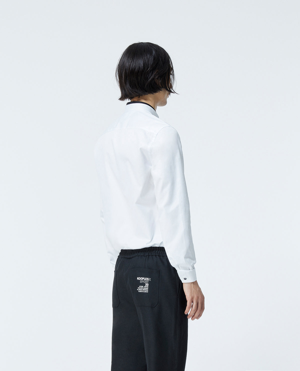 Shirt With Officer Collar | Men | White