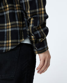 Shirt With Check Motif | Men | Very Lt Yellow x Blanc