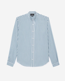 Flowing Striped And Shirt | Men | Green x White