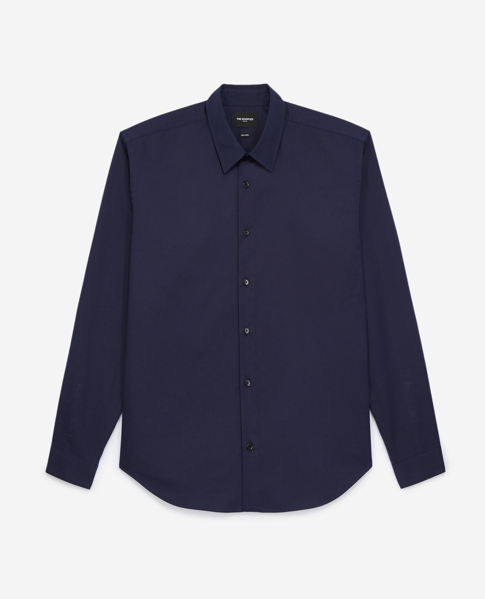 Buttoned Shirt In Cotton | Men | Navy Blue