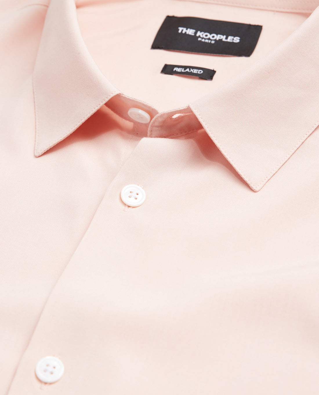 Flowing Light Shirt With Cuban Collar | Men | Pink