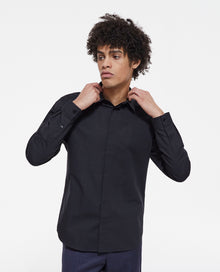 Shirt With Classic Collar | Men | Black