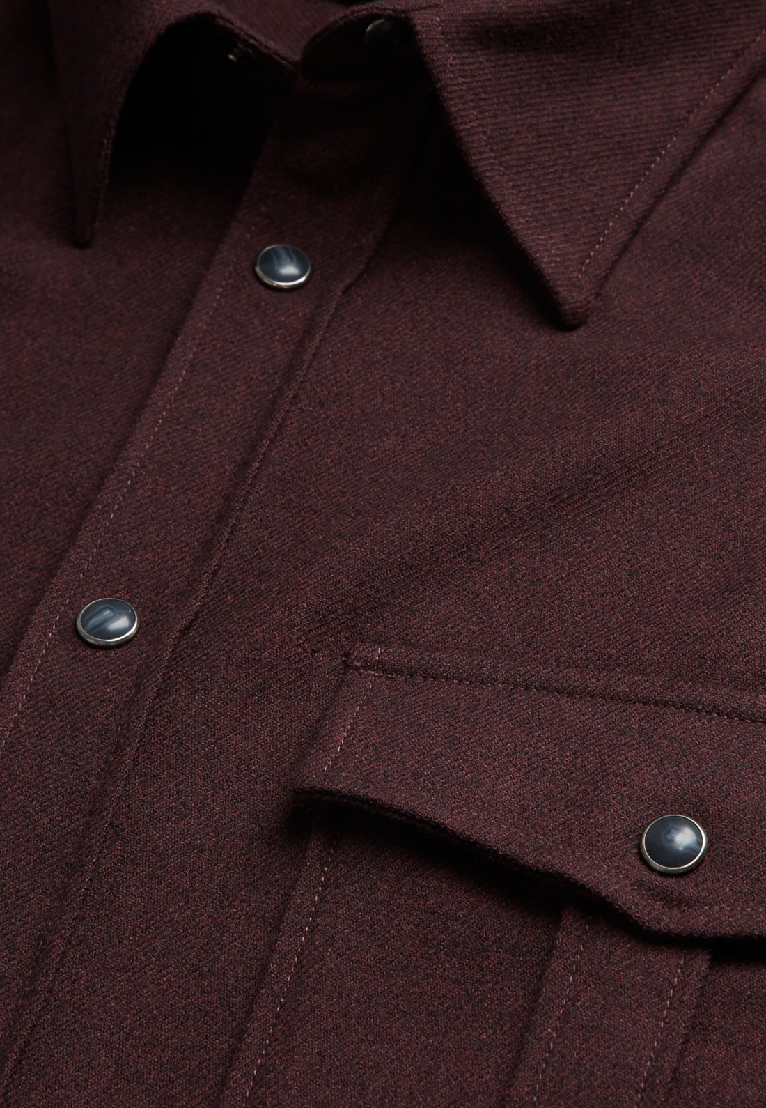 Red Shirt With Classic Collar | Men | Burgundy