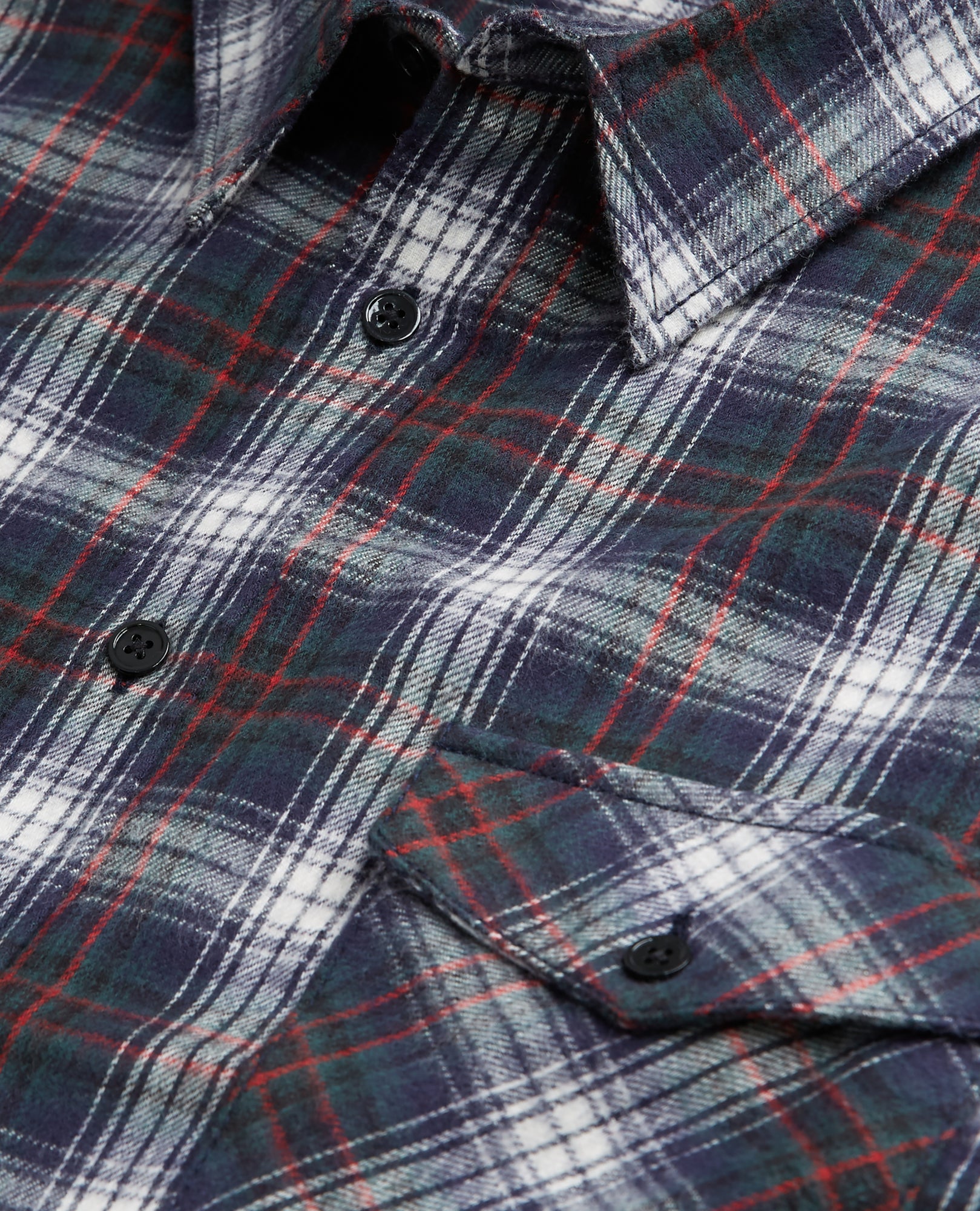 Check Shirt With Classic Collar | Men | Bottle Green