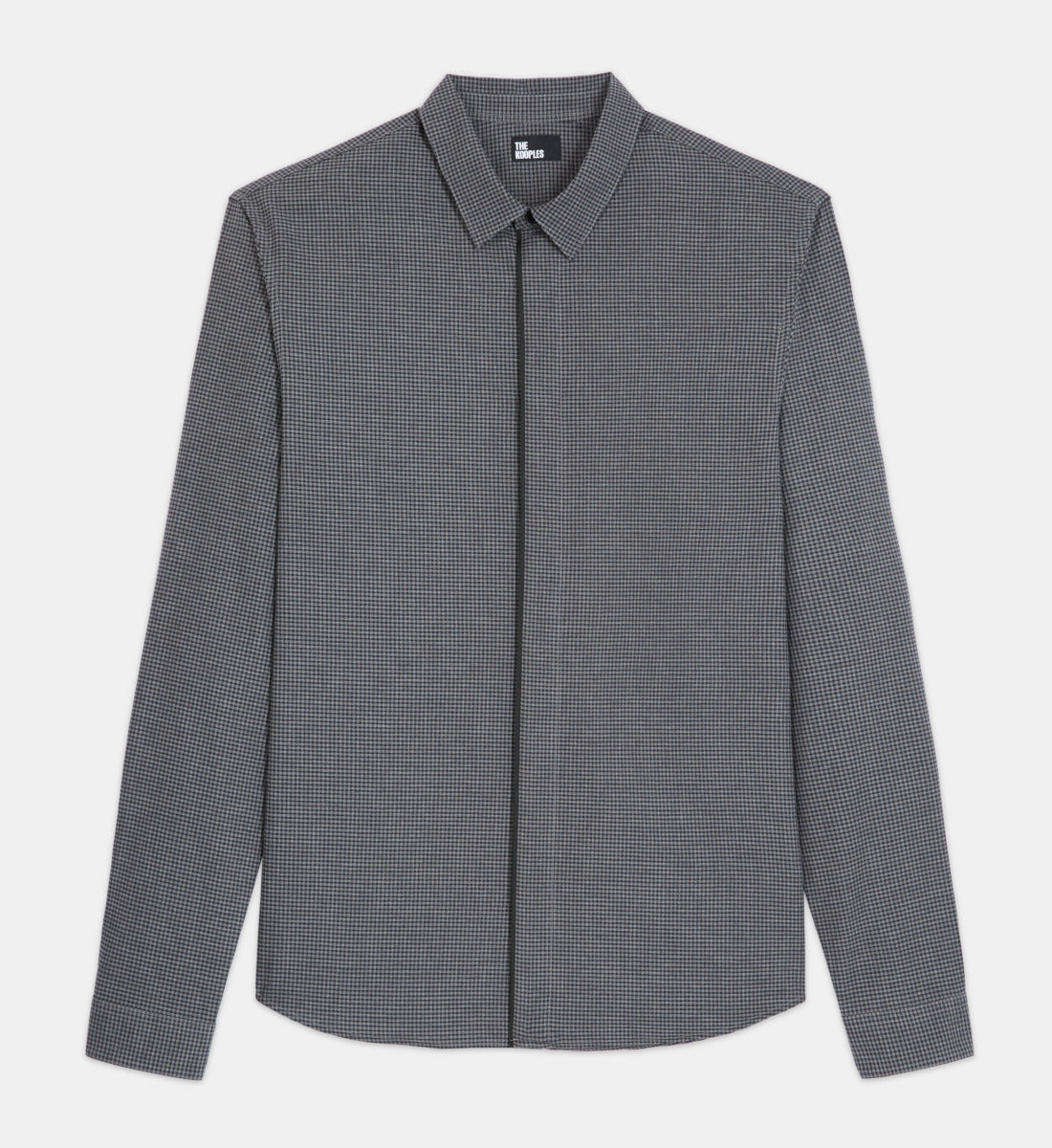 Black Shirt With Classic Collar | Men | Dark Grey