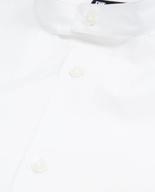 Slim-Fit Shirt With Officer Collar | Men | White