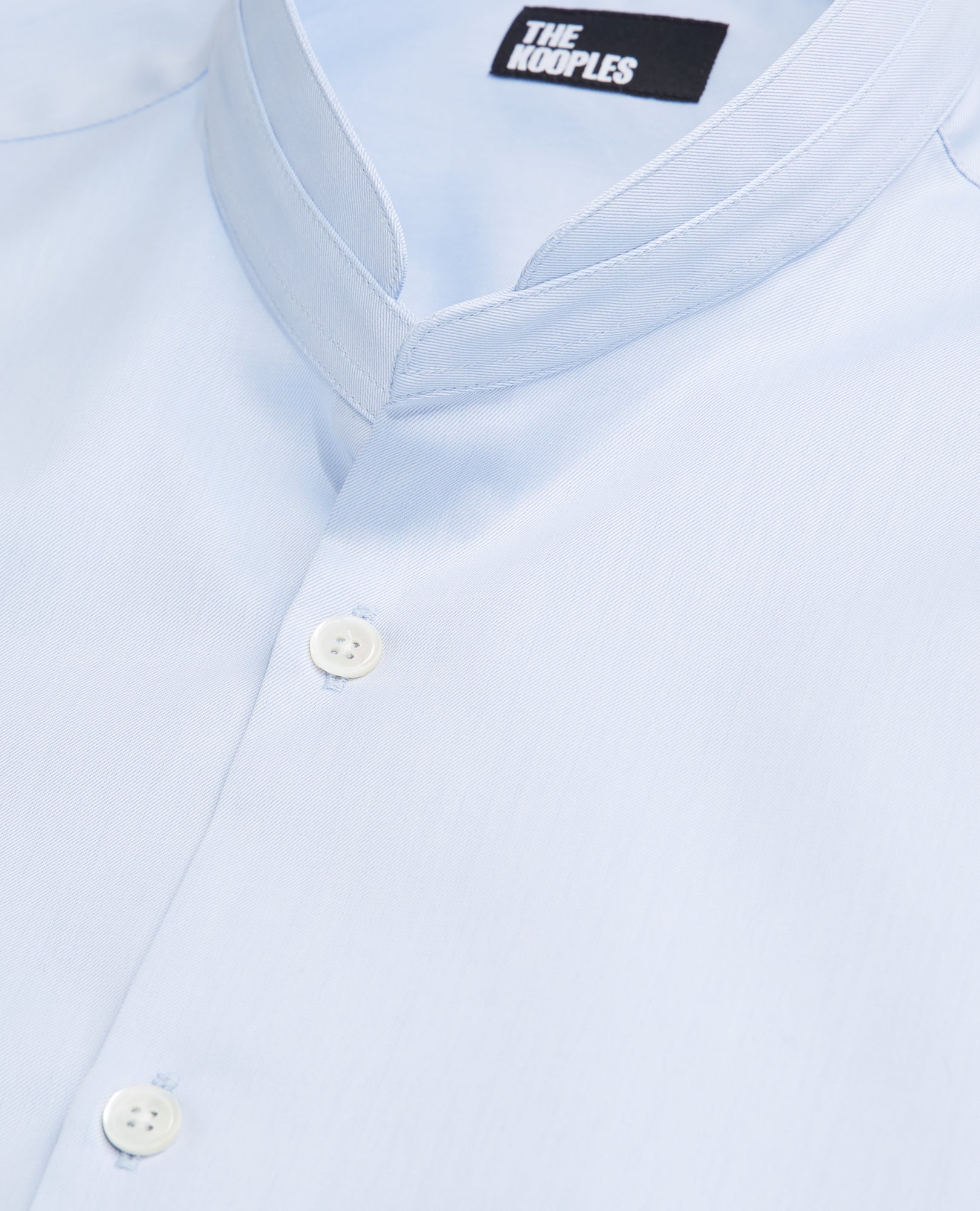 Shirt With Officer Collar | Men | Blue