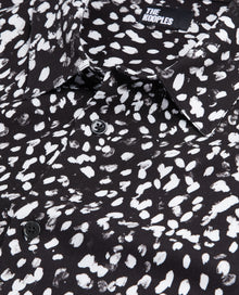 Printed Shirt | Men | Black x White