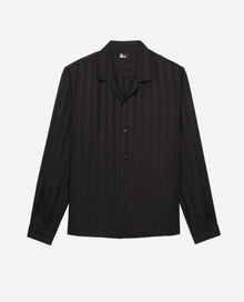 Striped Jacquard Shirt | Men | Black