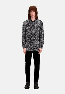 Printed Shirt | Men | Black x Ecru