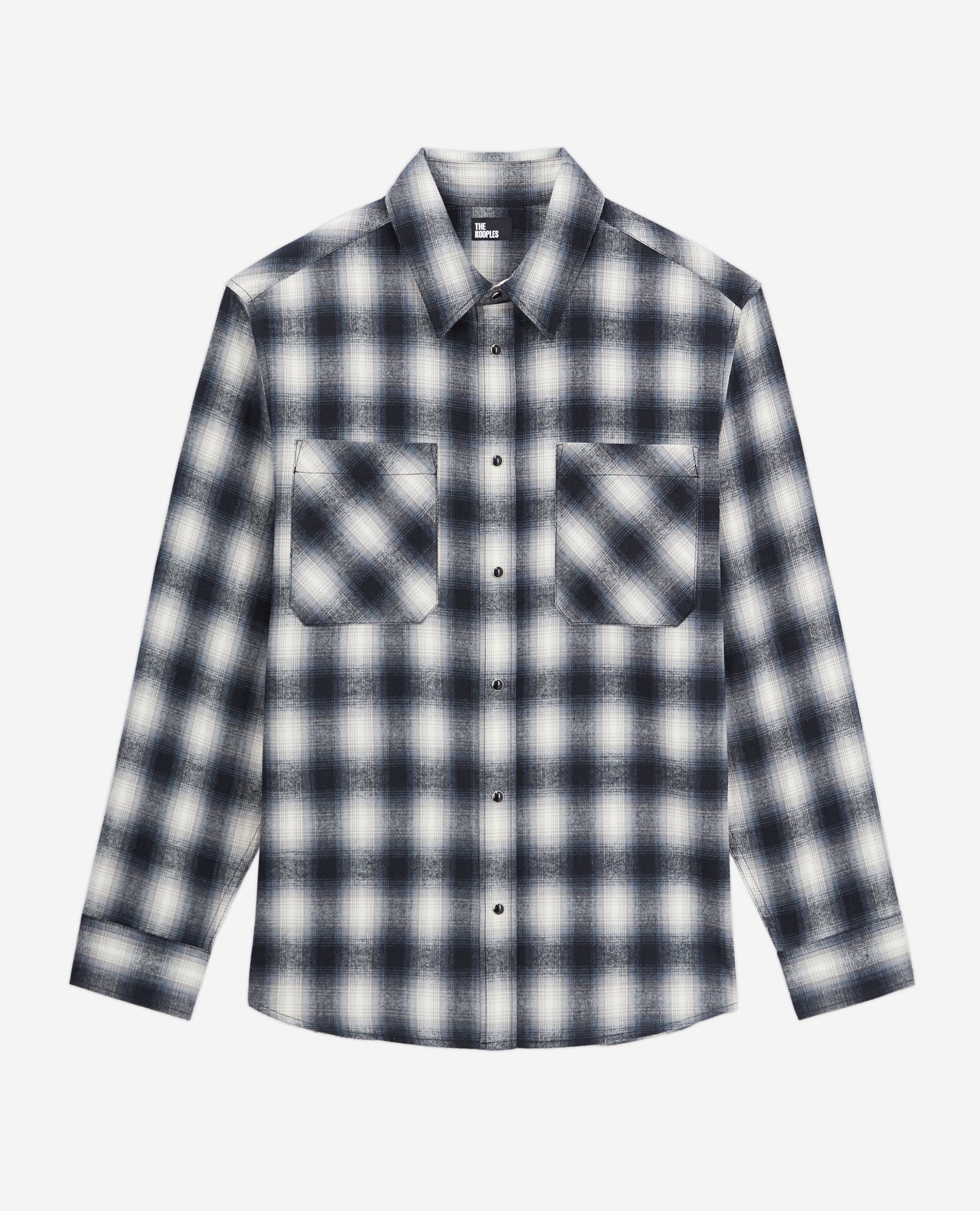 Checked Overshirt | Men | Black x White