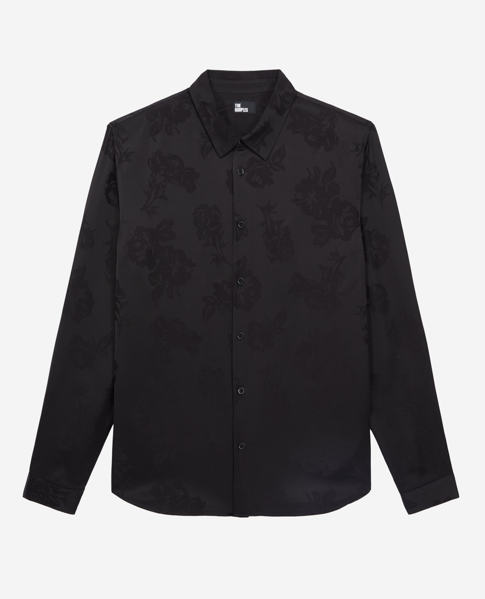 Floral Jacquard Shirt | Men | Black