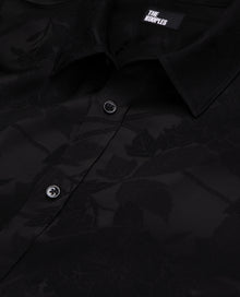 Floral Jacquard Shirt | Men | Black