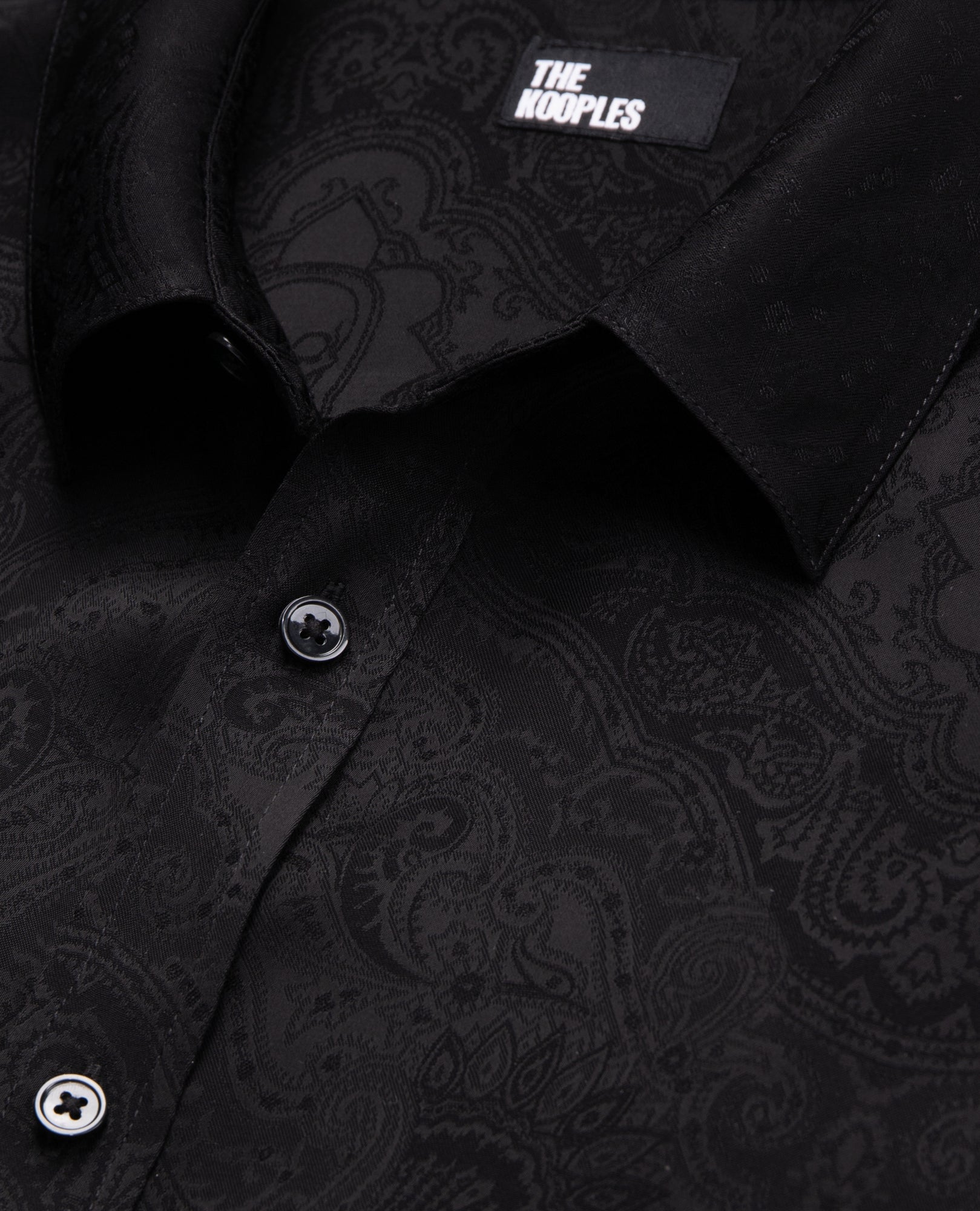 Jacquard Shirt With Skulls | Men | Black