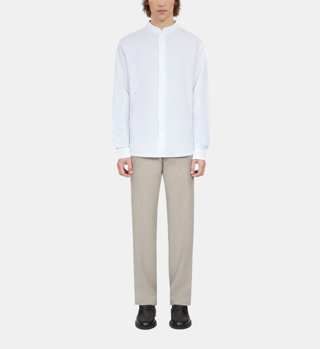 Cotton And Linen Shirt | Men | White