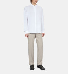 Cotton And Linen Shirt | Men | White