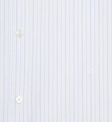 Striped Formal Shirt | Men | White x Blue