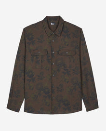 Floral Print Shirt | Men | Dark Brown