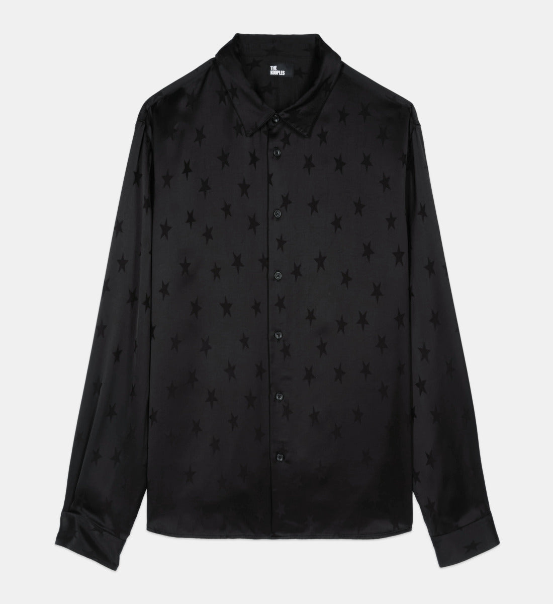 Jacquard Shirt With Stars | Men | Black