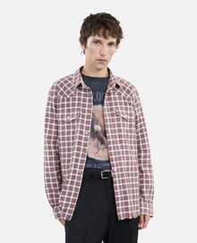 Checked Shirt | Men | Black Ecru Red