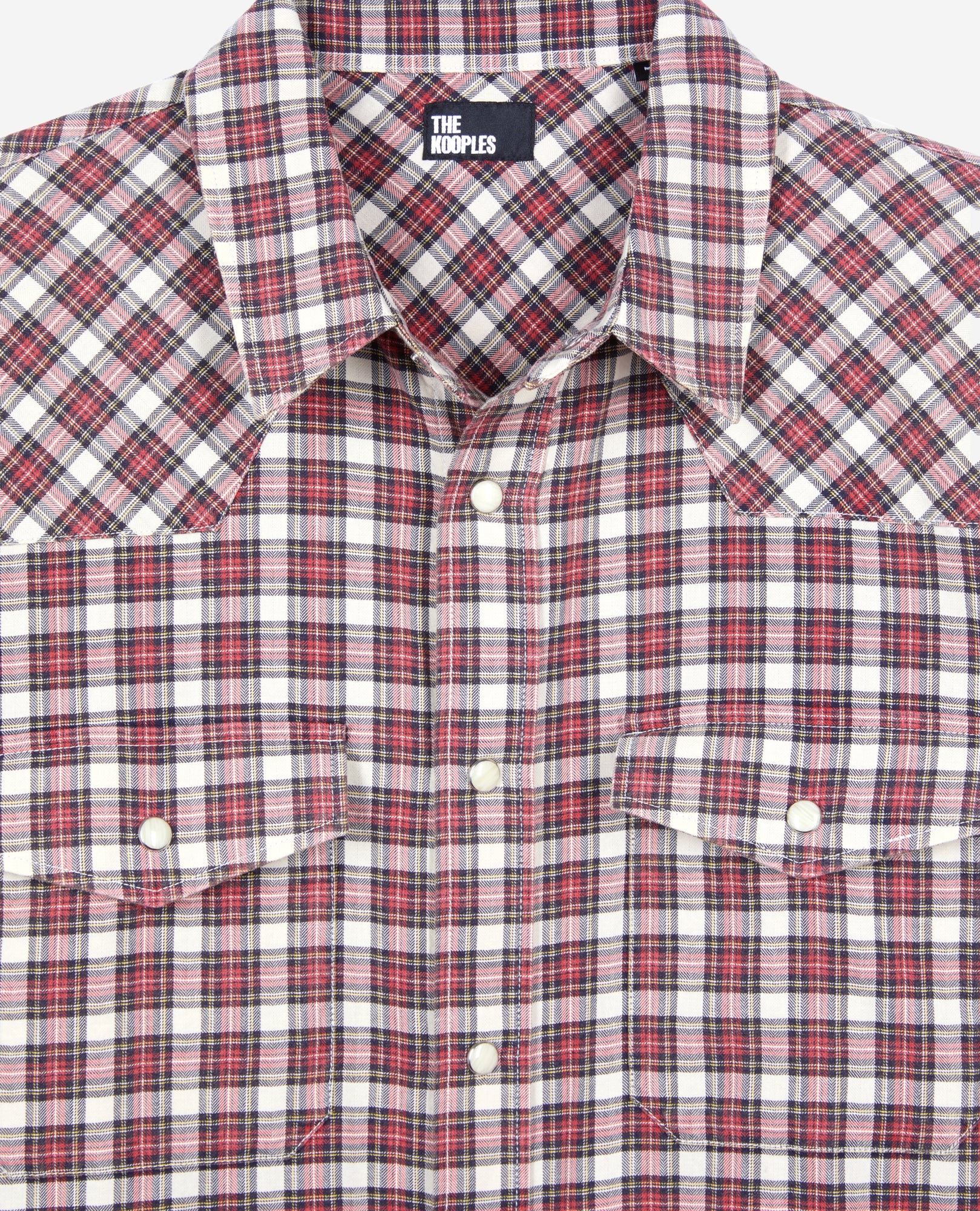 Checked Shirt | Men | Black Ecru Red