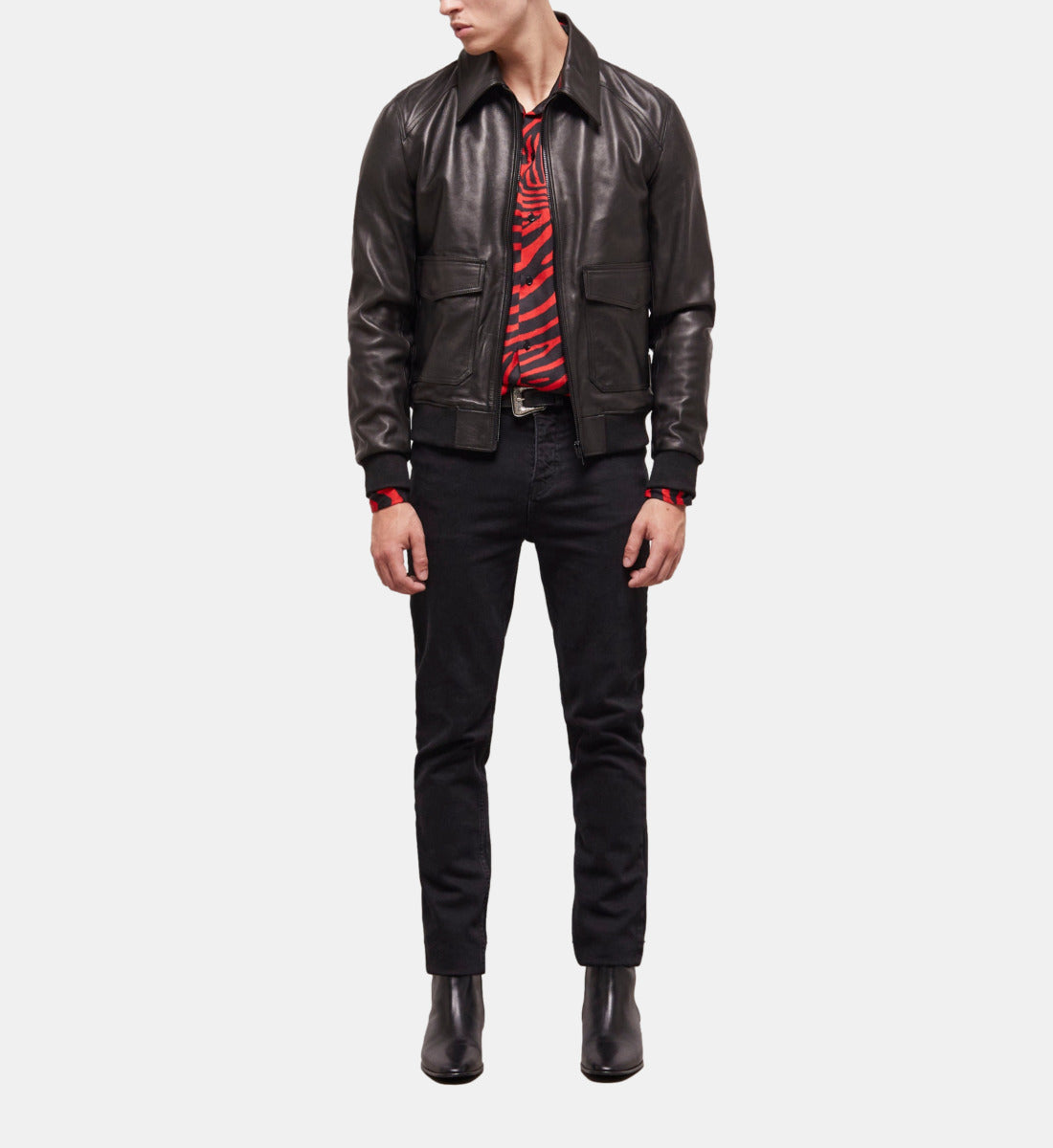 Leather Jacket | Men | Black