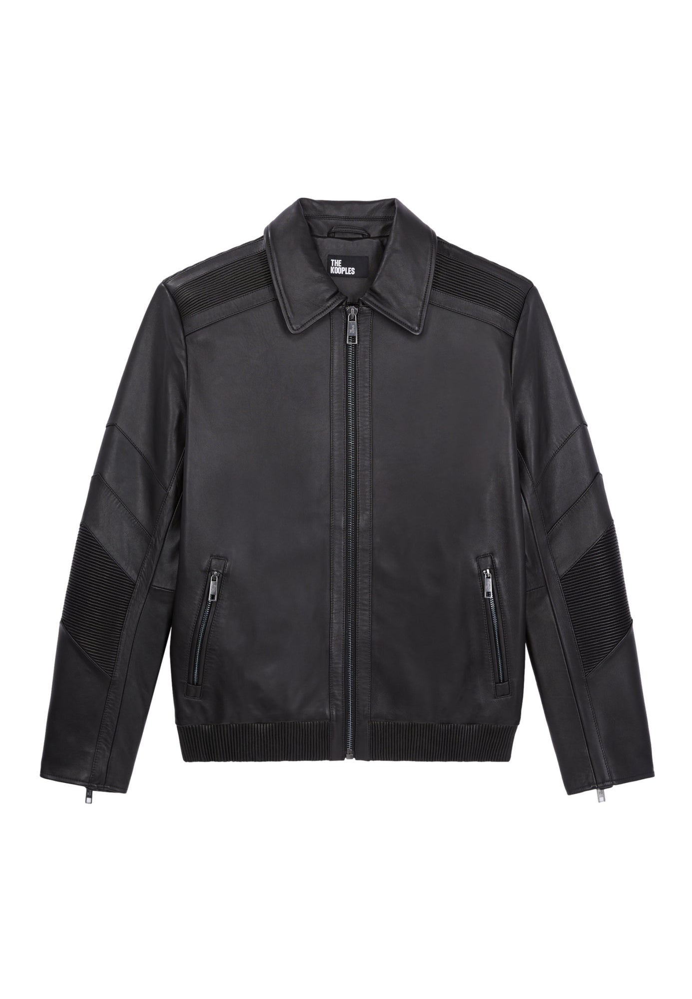 Leather Biker Jacket | Men | Black