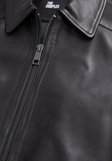 Leather Biker Jacket | Men | Black