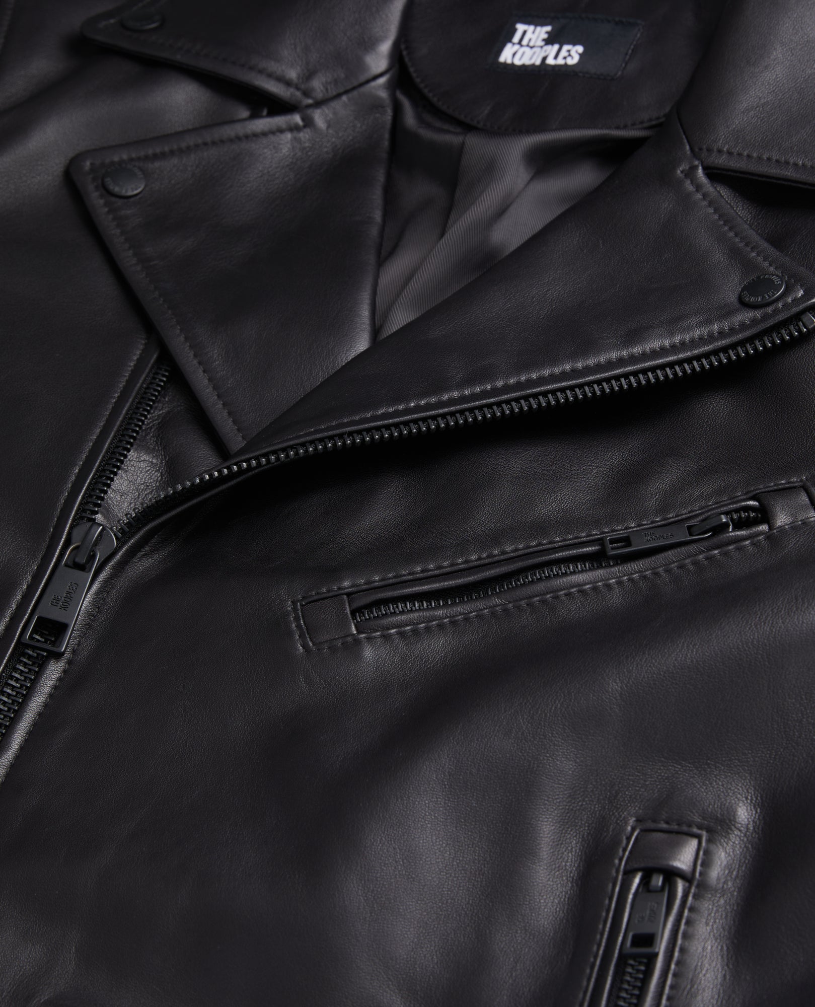 Leather Biker Jacket | Men | Black