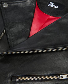 Leather Biker Jacket | Men | Black