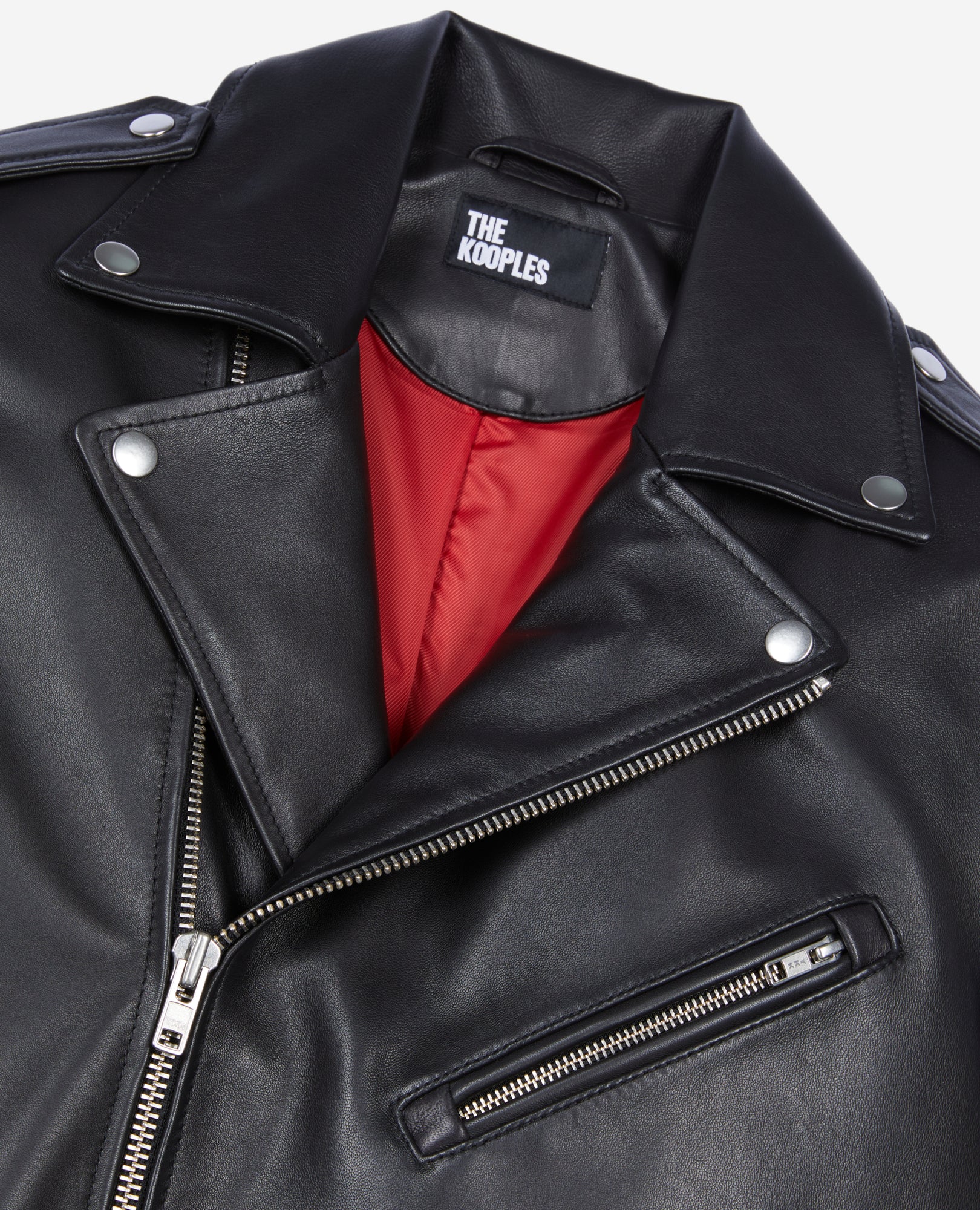 Leather Biker Jacket | Men | Black