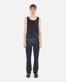 Kooples Heart Tank Top | Men | Black Washed