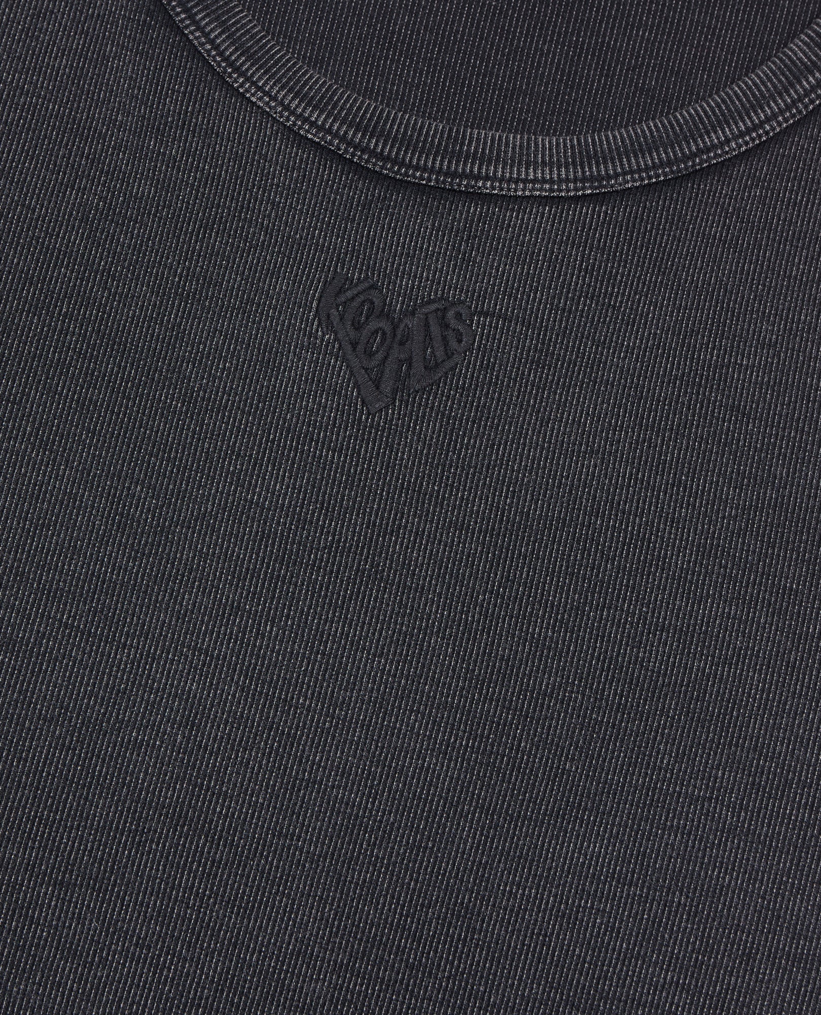 Kooples Heart Tank Top | Men | Black Washed