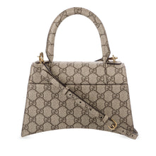 Gucci Pre-Owned Small The Hacker Project GG Supreme Hourglass Satchel | Women | Brown x Beige