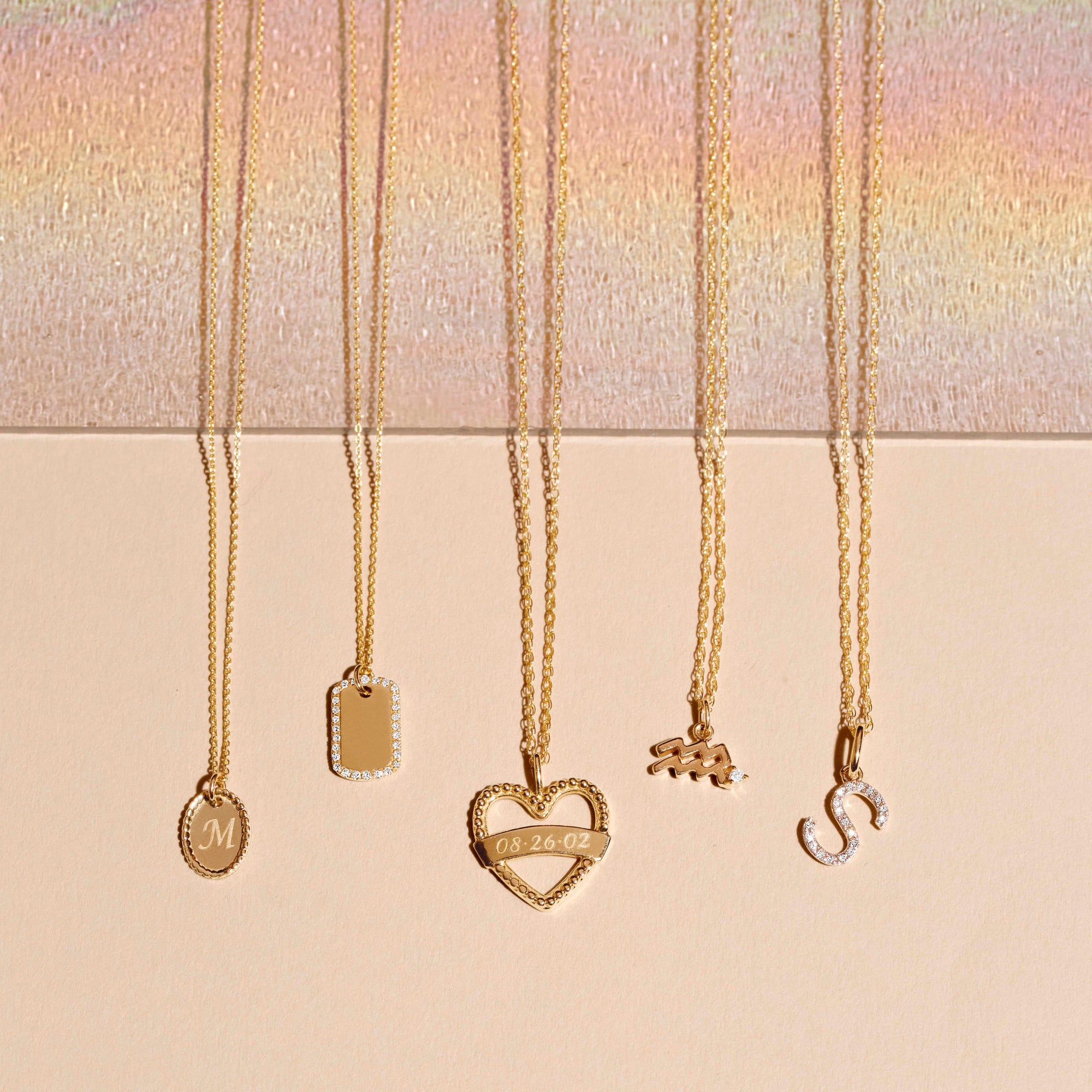 Heart On Your Sleeve Banner Necklace