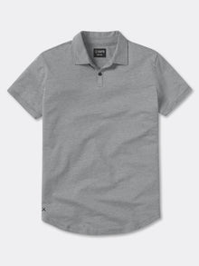 Mens | COZ Signature-Fit Pima Cotton Blend Polo | Heather Black