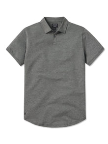 Mens | Universal Classic-Fit Pima Cotton Blend COZ Polo | Heather Black