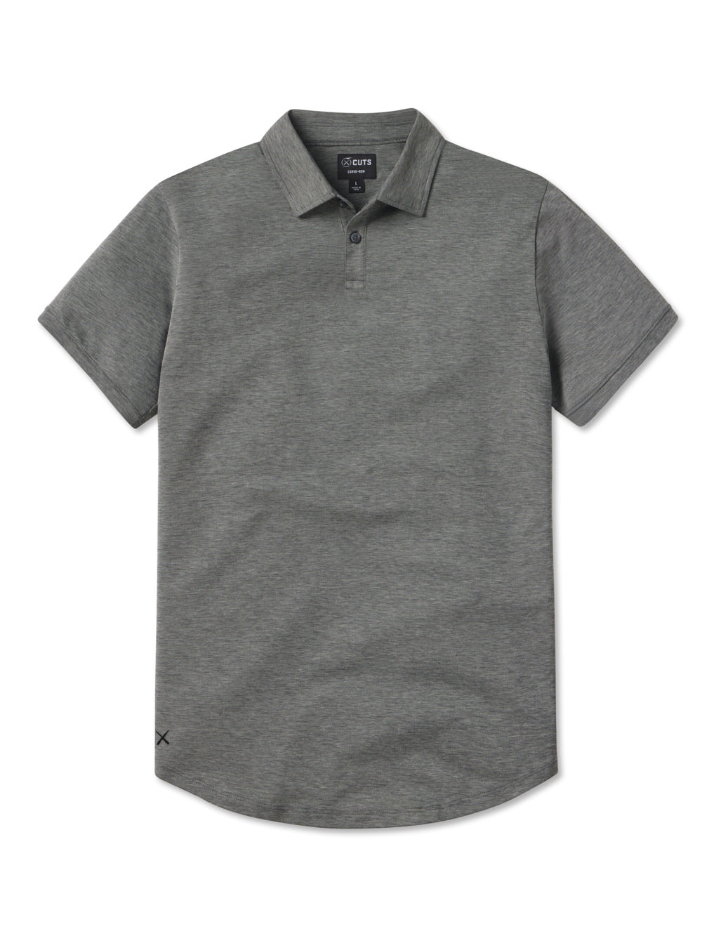 Mens | Universal Classic-Fit Pima Cotton Blend COZ Polo | Heather Black