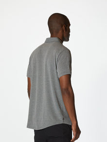 Mens | Universal Classic-Fit Pima Cotton Blend COZ Polo | Heather Black