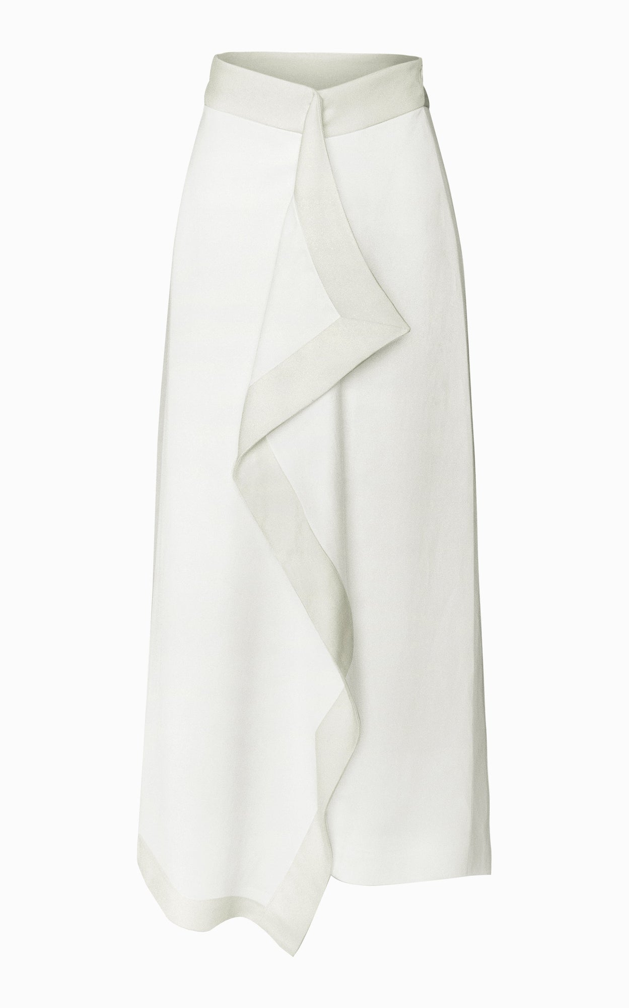 Helix Draped Skirt | White