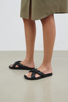 Ridley Braided Sandals | Black