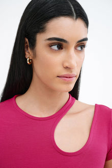 Rocio Cutout Top | Raspberry