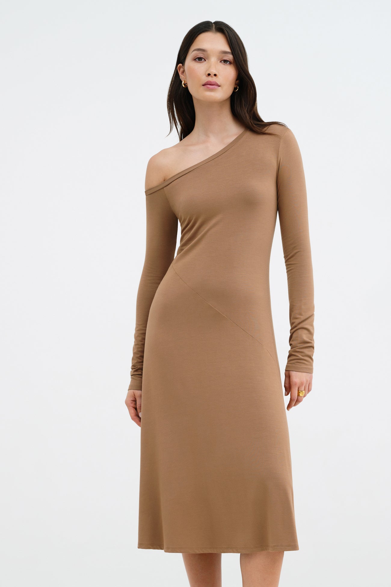 Angela Dress | Chestnut Brown